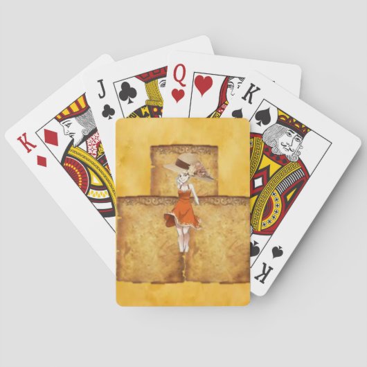 Jeu de cartes pour dames (dos)