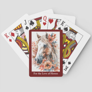 Jeu De Cartes Pour l'amour des chevaux jouant aux cartes