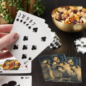 Jeu De Cartes Poussins Penguin Empereur en crèche, Apténodytes (In Situ)