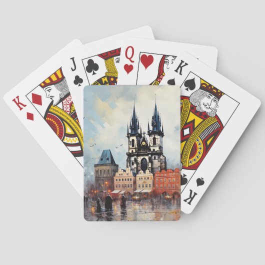 Jeu De Cartes Prague nuit en République Tchèque (dos)