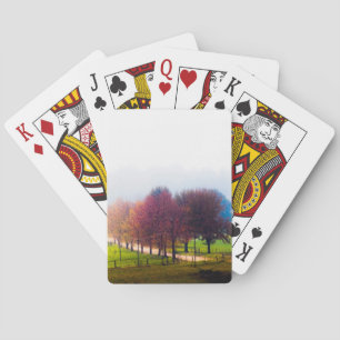 Jeu De Cartes Prairie brumeuse en automne