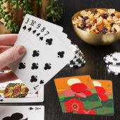 Jeu De Cartes pré au coucher du soleil (In Situ)