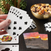 Jeu De Cartes Premier coucher du soleil du jour (In Situ)