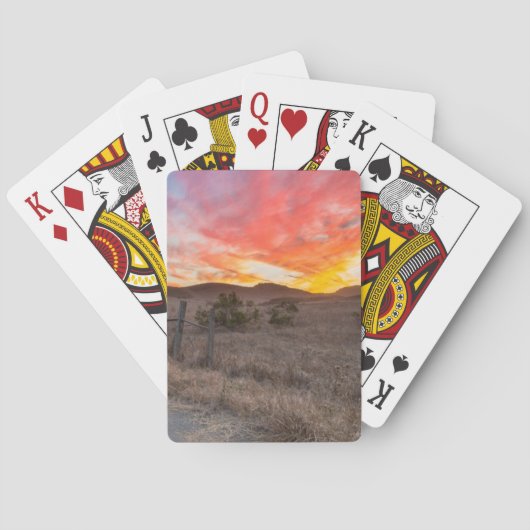 Jeu De Cartes Premier coucher du soleil du jour (dos)