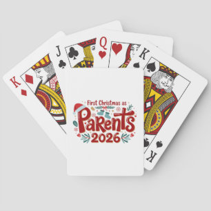 Jeu De Cartes Premier Noël en tant que parents Vacances de famil