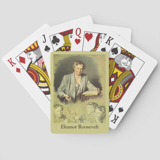 Jeu De Cartes Première dame Anna Eleanor Roosevelt (dos)