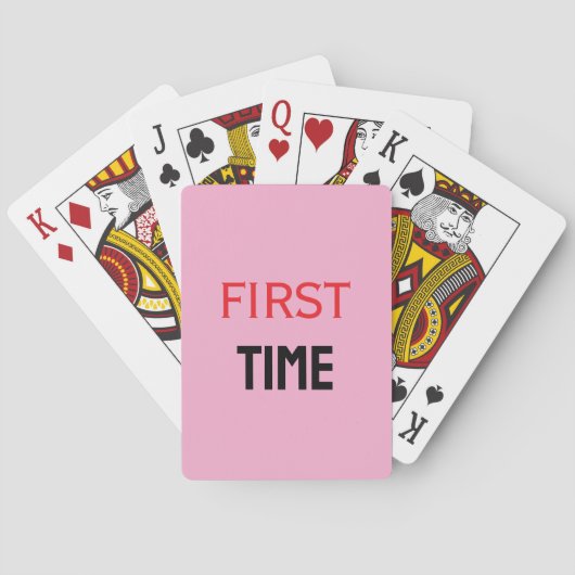 JEU DE CARTES PREMIÈRE FOIS (dos)