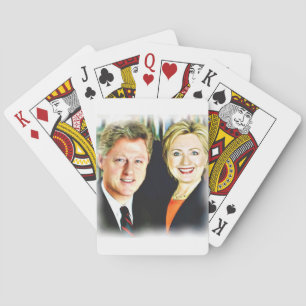 Jeu De Cartes Président Bill Clinton et Président Hillary Clinto