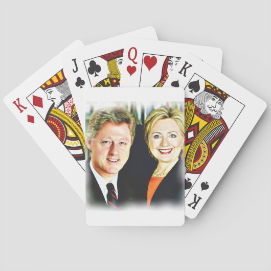 Jeu De Cartes Président Bill Clinton et Président Hillary Clinto (dos)