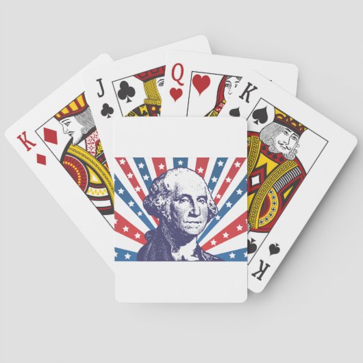Jeu De Cartes président George Washington (dos)