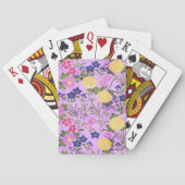 Jeu De Cartes Pretty Purple Vintage Flower Pattern (dos)