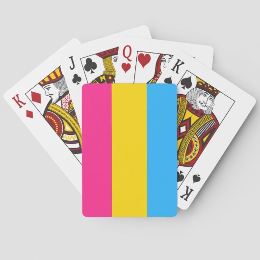Jeu De Cartes Pride transexuelle (drapeau panaché) (dos)