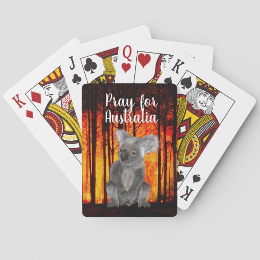 Jeu De Cartes Priez pour l'Australie (dos)