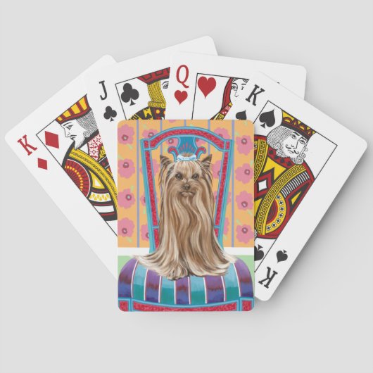 Jeu De Cartes Princesse de la Couronne Yorkie (dos)