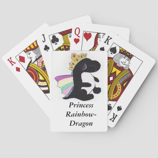 Jeu De Cartes Princesse Rainbow-Dragon jouer aux cartes JML (dos)