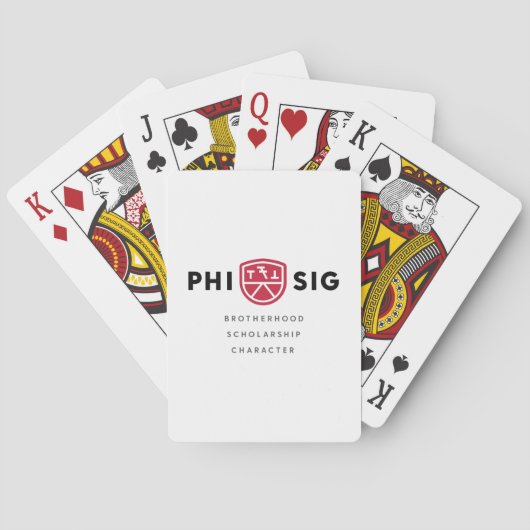 Jeu De Cartes Principes Phi Sigma Kappa (dos)