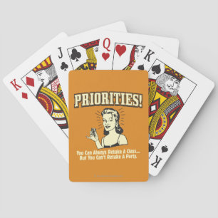 Jeu De Cartes Priorités : Vous pouvez toujours repasser un cours