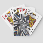 Jeu De Cartes Prisme de lignes déformées Glitch (dos)