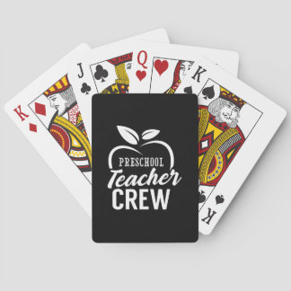 Jeu De Cartes Professeur Cadeaux | Équipe d'enseignants préscola