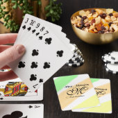 Jeu De Cartes Professeur d'art jaune vert aquarelle nom rayures (In Situ)