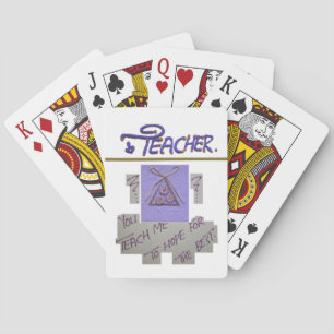 Jeu De Cartes Professeur, vous m'apprenez à espérer pour le meil