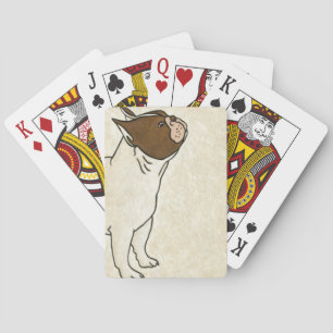 Jeu De Cartes Profil de French Bulldog En tête