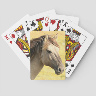 Jeu De Cartes Profil du cheval beige