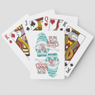 Jeu De Cartes PROMENADE DANS UN PAYS DE RÊVE EN HIVER gnome de n