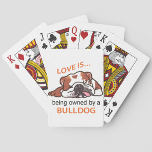Jeu De Cartes Propriété d'un Bulldog