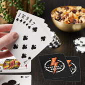 Jeu De Cartes Propulsé par Bacon Funny Retro Fodie esthétique (In Situ)
