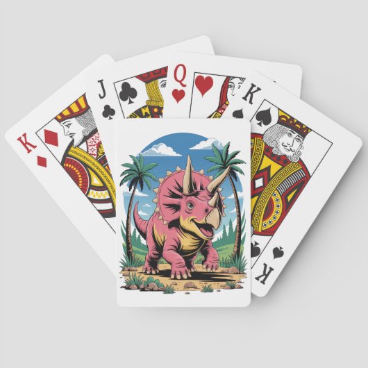 Jeu De Cartes Protoceratops heureux (dos)