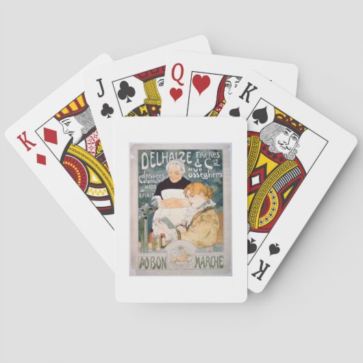 Jeu De Cartes Publicité pour Delhaize, Brothers and Co. au (dos)