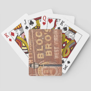 Jeu De Cartes Publicité sur le côté de l'immeuble