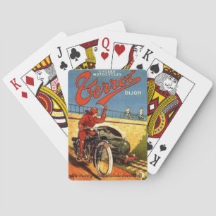 Jeu De Cartes "Publicité vintage de moto française"