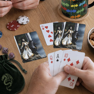 Jeu De Cartes Puissante Sorcière de Fantastique Gardienne du Dra