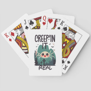 Jeu De Cartes Pun d'araignée de Halloween Kawaii