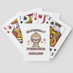 Jeu De Cartes Punition d'animal de paresse mignon