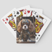 Jeu De Cartes Puppy Cavalier Spaniel Steampunked, (dos)
