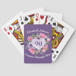 Jeu De Cartes Purple 90e Anniversaire Jouer des cartes