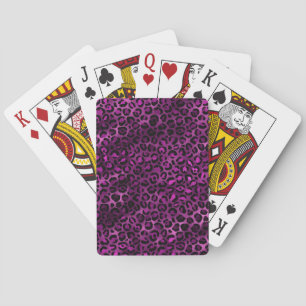 Jeu De Cartes Purple and Gold Leopard Series Design 3