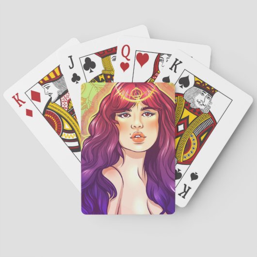 Jeu De Cartes Purple Haze Queen (dos)