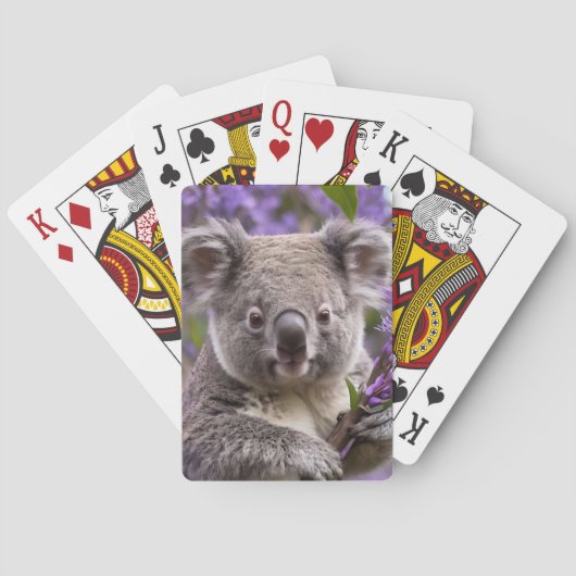 Jeu De Cartes Purple Jacaranda Koala Ours, (dos)