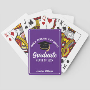 Jeu De Cartes Purple Lycée Graduate Custom 2025 Graduation