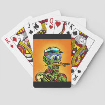 Purple Zombie Jouer Cartes