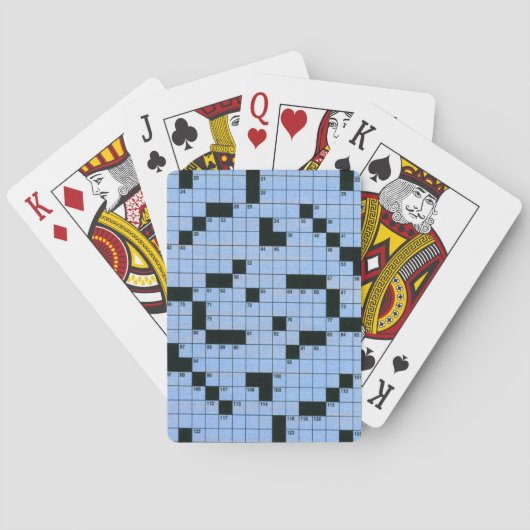 Jeu De Cartes Puzzle de mots croisés (dos)