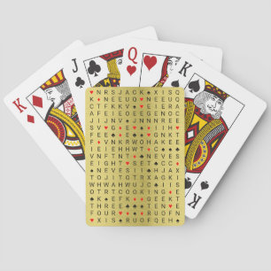 Jeu De Cartes Puzzle Word Search - Standard