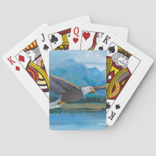 Jeu De Cartes Pygargue à tête blanche en vol