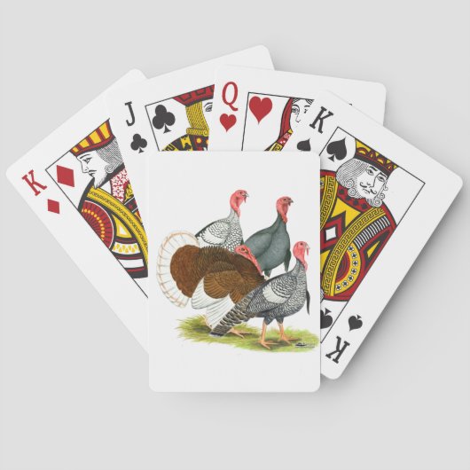 Jeu De Cartes Quartet de Turquie rare (dos)