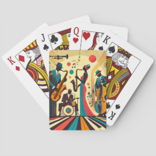 Jeu De Cartes Quatuor de l'ère du jazz du milieu du siècle