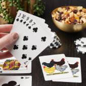 Jeu De Cartes Quatuor de poulet à coq lourd (In Situ)